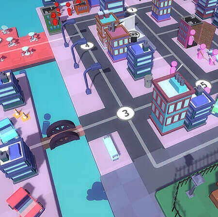 Love is Dead, Busy Big City world map